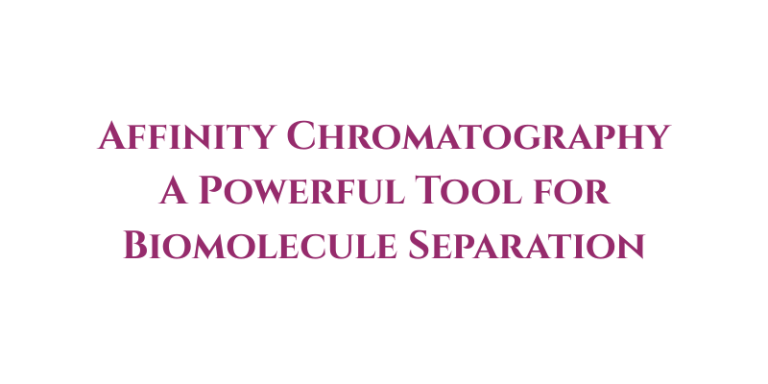Affinity Chromatography: A Powerful Tool for Biomolecule Separation