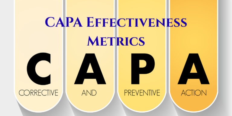CAPA Effectiveness Metrics